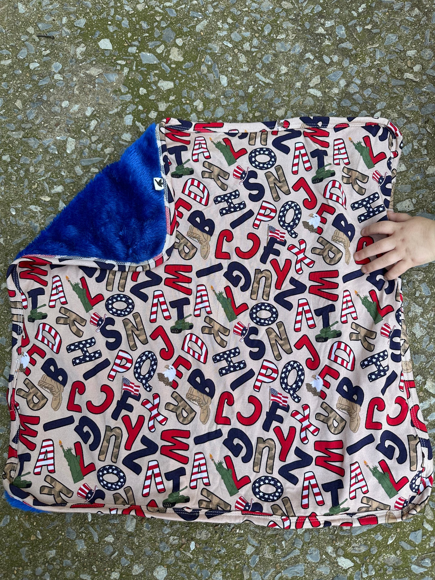 Alpha Bravo Charlie Mini Blanket