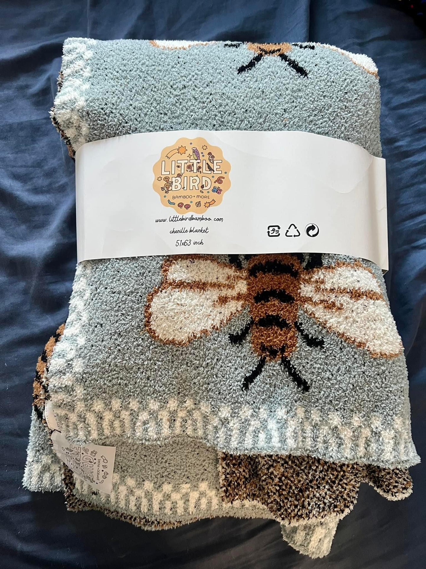 Bumblebee Chenille Blanket