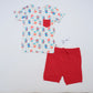 Patriotic Pops Tee and Solid Short Set