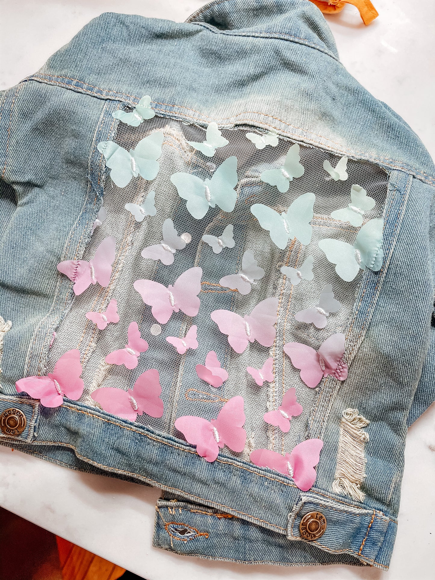 Butterflies Denim Jacket