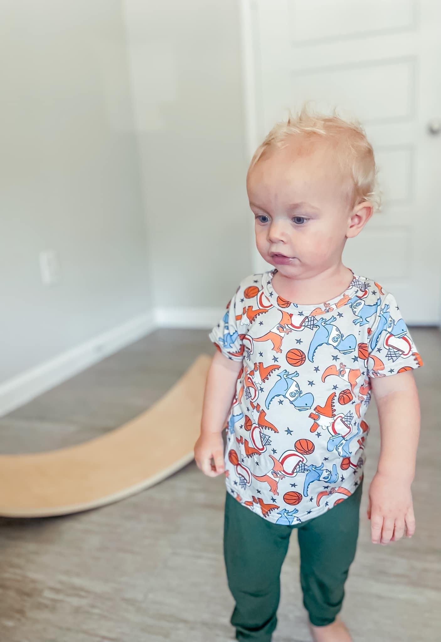 Basketball Dinos Toddler Tee