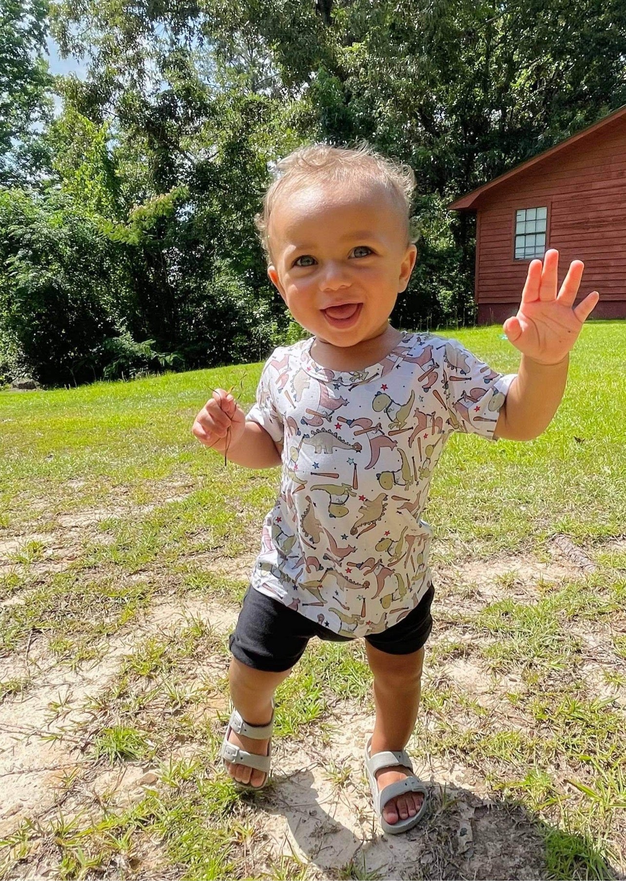 Baseball Dinos Toddler Tee