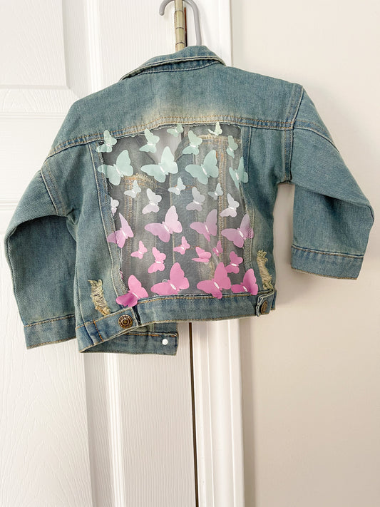 Butterflies Denim Jacket