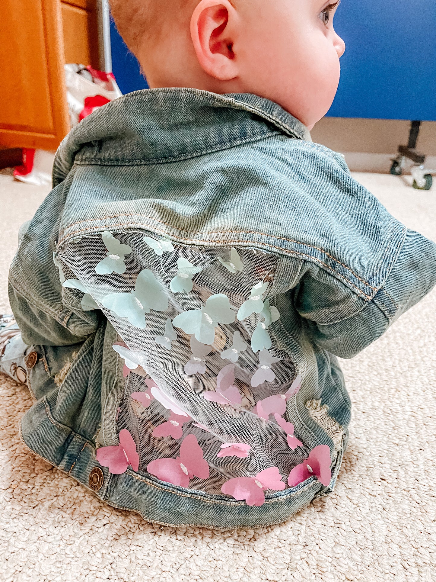 Butterflies Denim Jacket