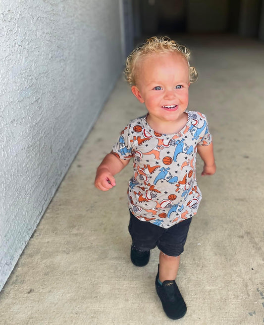 Basketball Dinos Toddler Tee