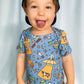 To The Moooon Crescent Romper