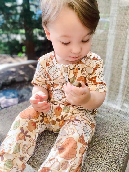 Yeti for Fall Henley Romper