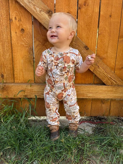 Yeti for Fall Henley Romper