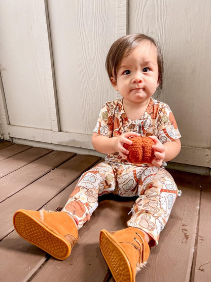 Yeti for Fall Henley Romper