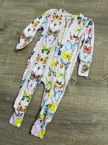 Flutter Convertible Romper | Milk Silk
