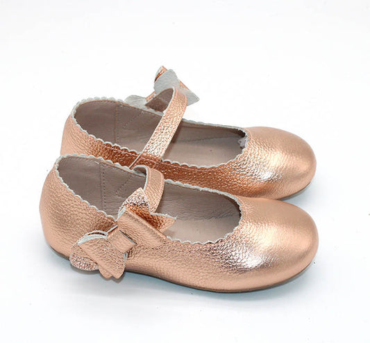 Rose Gold Mary Janes