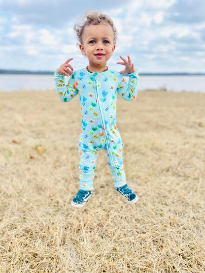 Positive Affirmations Convertible Romper BLUE