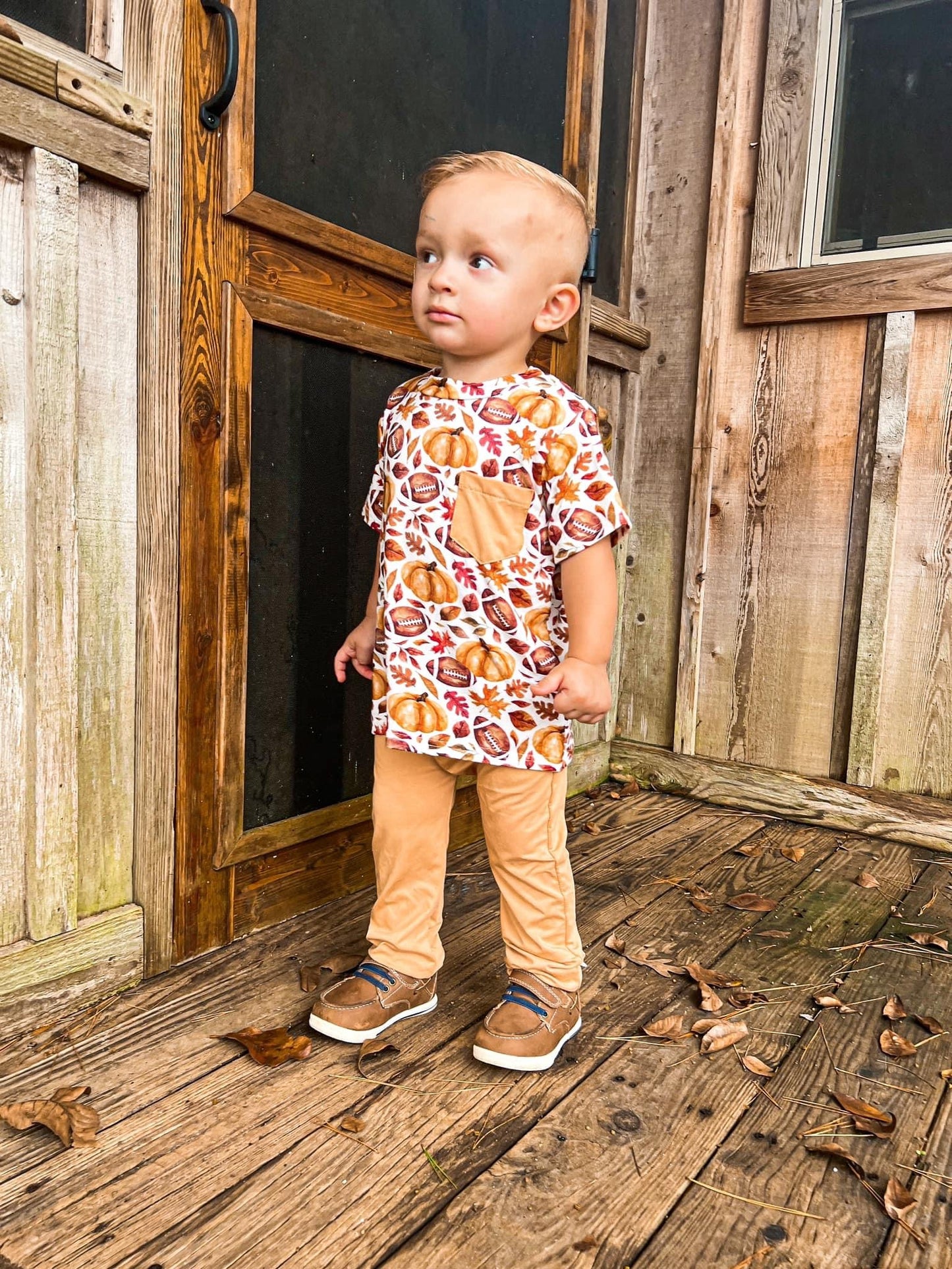 Fall Football Tee and Jogger Set